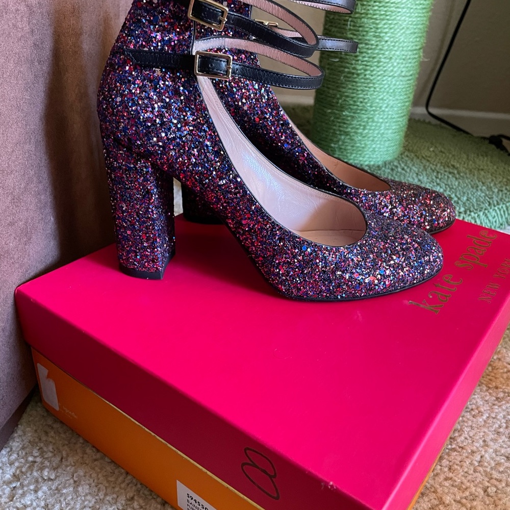 Kate Spade Baneera Glitter Pump size 8